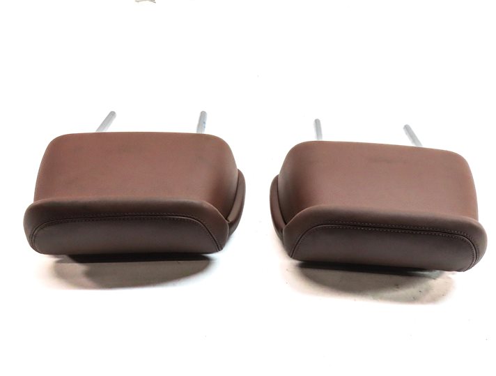 Thumbnail 6: 11-15 AUDI A8 S8 D4 4H REAR LEFT & RIGHT SEAT BACK HEADREST SET/2 (Brown)