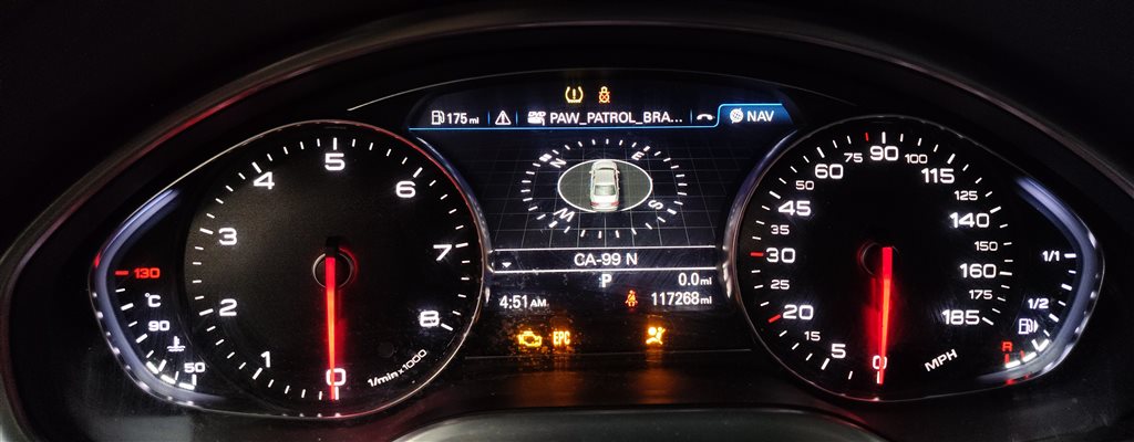 Thumbnail 2: 13-14 AUDI A8 S8 (D4 4H) 4.0L CEUA SPEEDOMETER IMMOBILIZER ENGINE MODULE KEY SET