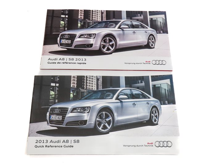 Thumbnail 6: 2013 AUDI A8 (D4 4H) 4.0L (CEUA) ENGINE OWNERS MANUAL BOOKLET SET/8 w/ CASE