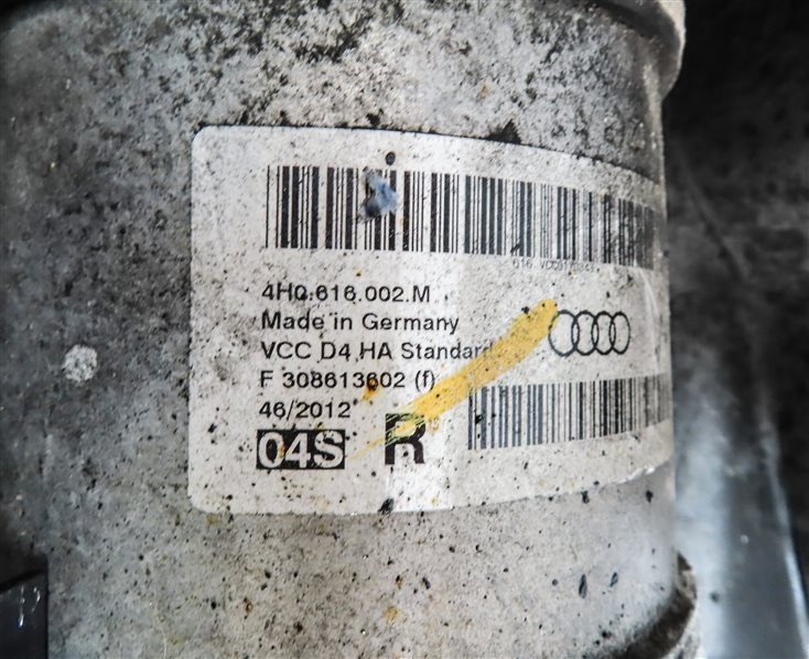 Thumbnail 8: 2011-2018 AUDI A8 S8 (D4 4H) REAR RIGHT PASSENGER AIR SUSPENSION SHOCK STRUT