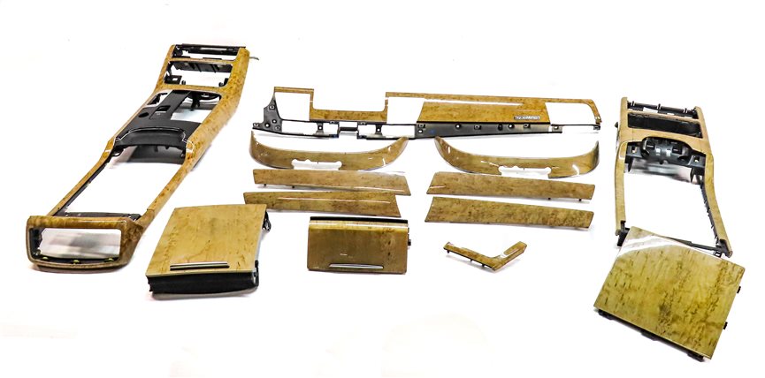 2013 AUDI A8 (D4 4H) INTERIOR DASH FRONT/REAR CONSOLE DOOR TRIM SET/ 13