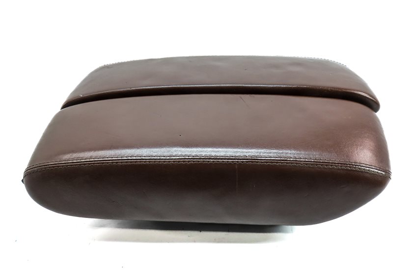 Thumbnail 3: 11-18 AUDI A8 S8 D4 4H FRONT CENTER CONSOLE LEATHER ARM REST COVER LID (Brown)