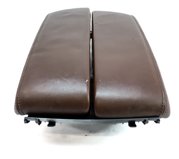 Thumbnail 5: 11-18 AUDI A8 S8 D4 4H FRONT CENTER CONSOLE LEATHER ARM REST COVER LID (Brown)