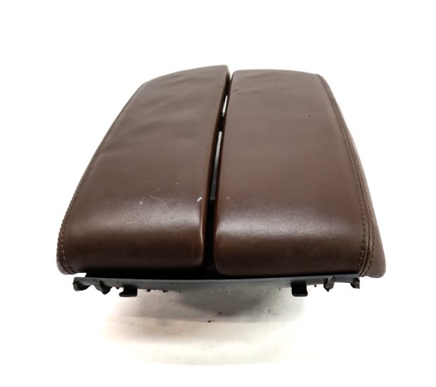 Thumbnail 7: 11-18 AUDI A8 S8 D4 4H FRONT CENTER CONSOLE LEATHER ARM REST COVER LID (Brown)