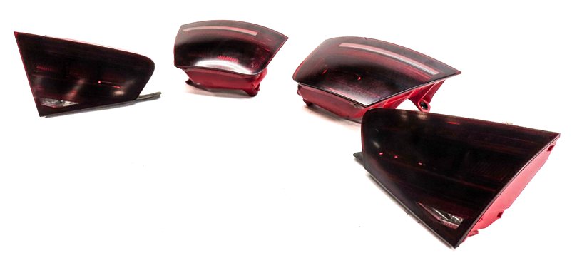 Thumbnail 6: 11-14 AUDI A8 S8 D4 4H INNER & OUTER LED TINTED TAILLIGHT BRAKE LIGHT LAMP SET/4