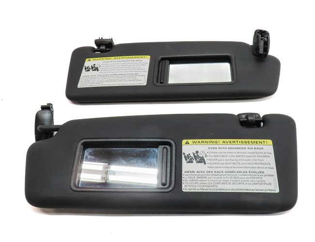 Thumbnail 3: 13-18 AUDI ALLROAD A3 E-TRON (B8 8VF) FRONT LEFT & RIGHT SUNVISOR SET (Black)