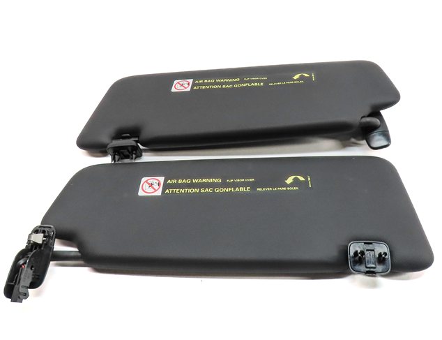 Thumbnail 4: 13-18 AUDI ALLROAD A3 E-TRON (B8 8VF) FRONT LEFT & RIGHT SUNVISOR SET (Black)