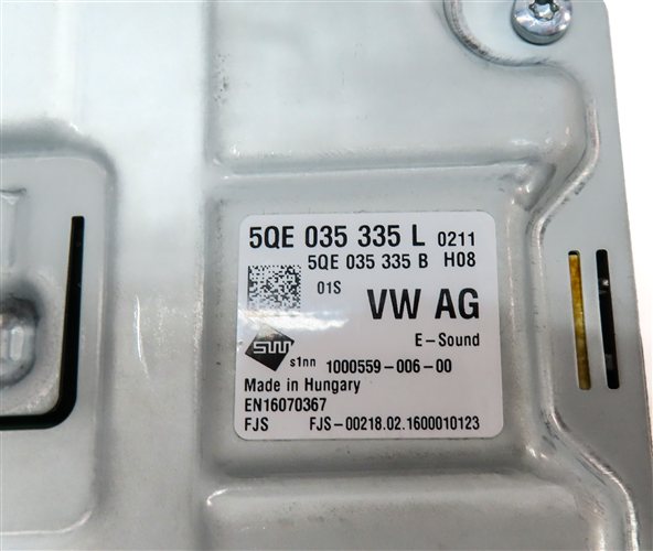 Thumbnail 5: 16 AUDI A3 E-TRON 8V 1.4L HYBRID CXUA SOUND NOISE PRODUCTION CONTROL MODULE
