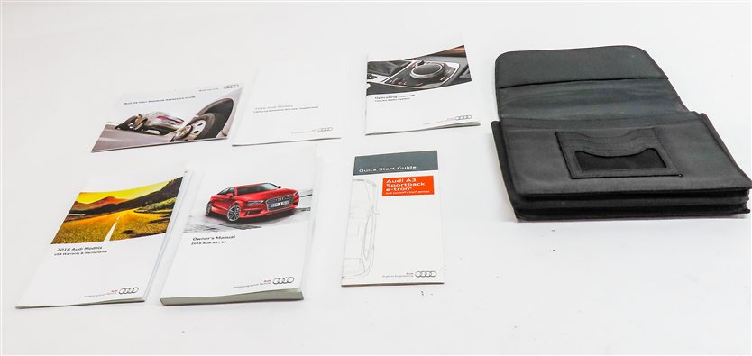 Thumbnail 2: 2016 AUDI A3 E-TRON (8V) 1.4L HYBRID (CXUA) OWNERS MANUAL BOOKLET SET w/ CASE