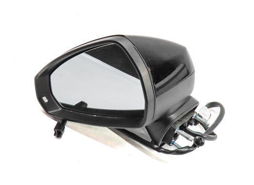 Thumbnail 1: 16-18 AUDI A3 E-TRON 8VF FRONT LEFT DRIVER HEATED BLIND SPOT DOOR MIRROR (Black)
