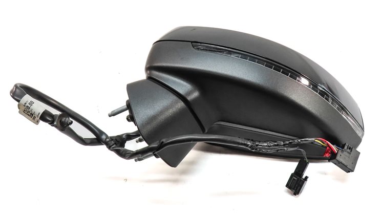 Thumbnail 7: 16-18 AUDI A3 E-TRON 8VF FRONT LEFT DRIVER HEATED BLIND SPOT DOOR MIRROR (Black)