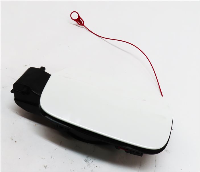 2016-2018 AUDI A3 (8V) FUEL TANK FILL DOOR LID COVER w/ HOUSING (White)