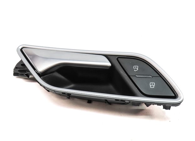 Thumbnail 3: 15-20 AUDI A3 S3 (8V) REAR RIGHT INTERIOR DOOR HANDLE w/ LOCK SWITCH BUTTON