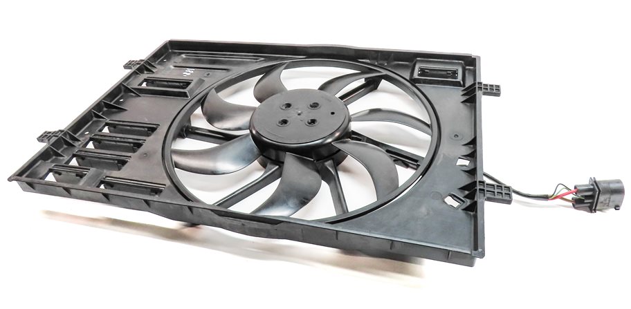 15-16 AUDI A3 (8V) 1.8L TURBO ENGINE RADIATOR COOLING FAN & SHROUD ASSEMBLY