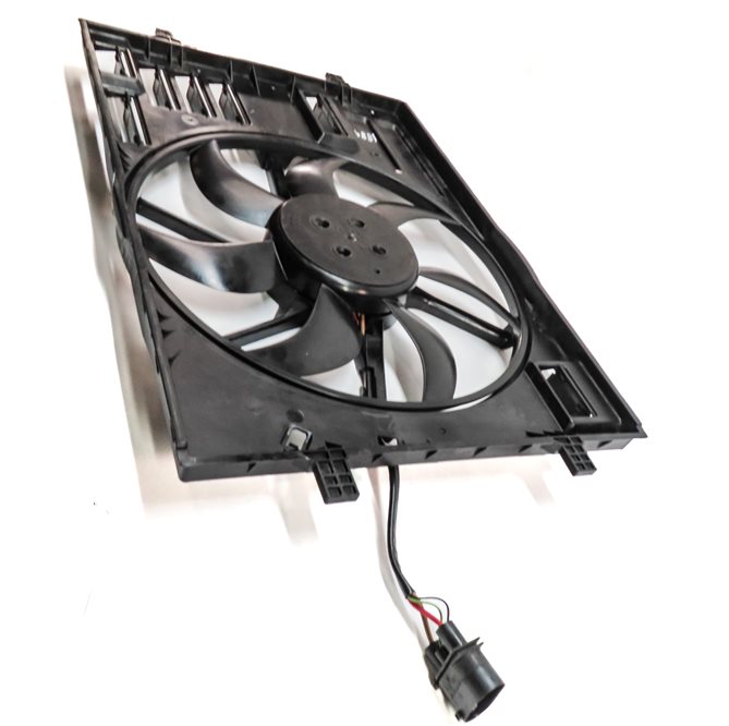 Thumbnail 3: 15-16 AUDI A3 (8V) 1.8L TURBO ENGINE RADIATOR COOLING FAN & SHROUD ASSEMBLY