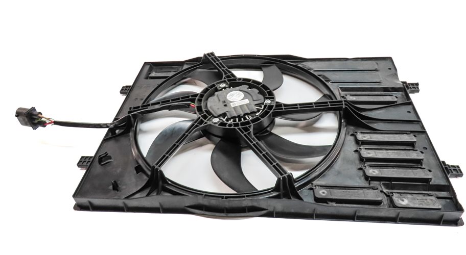 Thumbnail 6: 15-16 AUDI A3 (8V) 1.8L TURBO ENGINE RADIATOR COOLING FAN & SHROUD ASSEMBLY
