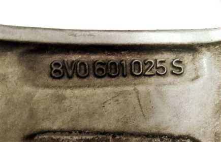 Thumbnail 4: 2015-2016 AUDI A3 (8V) 17x7-1/2 ALUMINUM ALLOY 5-SPOKE WHEEL RIM 