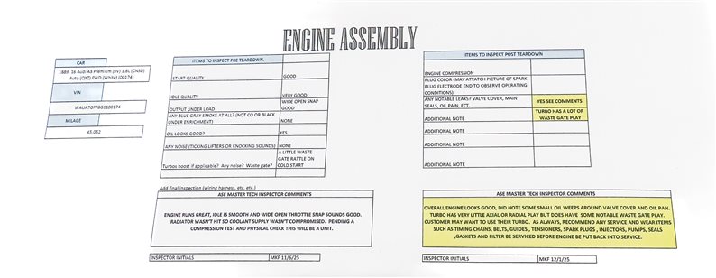 Thumbnail 7: 2016 AUDI A3 (8V) FWD 1.8L CNSB TURBO ENGINE MOTOR ASSEMBLY (45k)