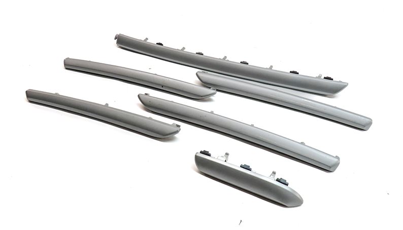 16 AUDI A3 PREMIUM (8V) INTERIOR DASH FRONT REAR DOOR TRIM SET/6 (Micrometallic)