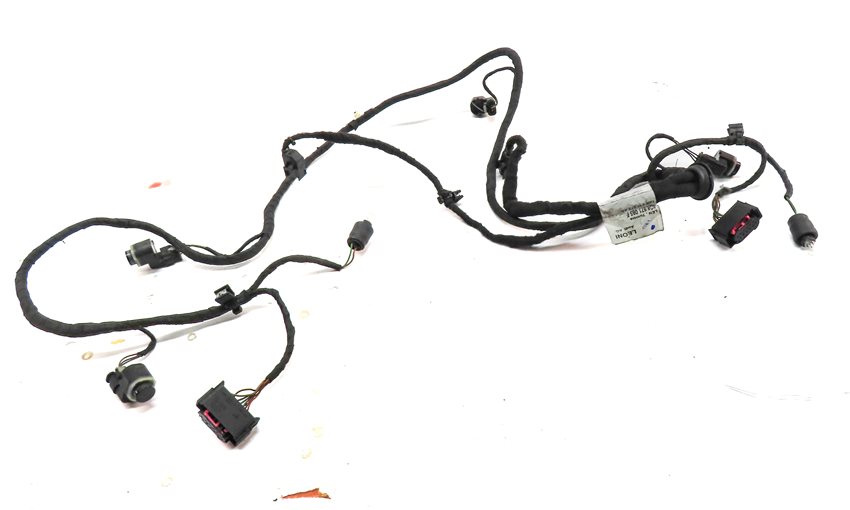Thumbnail 2: 12 AUDI A7 C7 4G8 REAR PARK ASSIST PDC DISTANCE CONTROL WIRE SENSOR SET (Black)