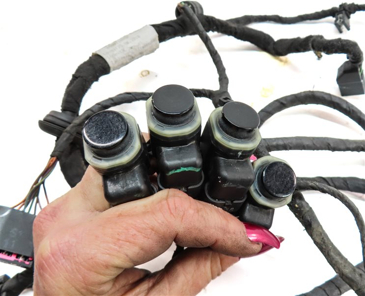 Thumbnail 7: 12 AUDI A7 C7 4G8 REAR PARK ASSIST PDC DISTANCE CONTROL WIRE SENSOR SET (Black)