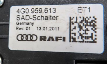 Thumbnail 9: 2012 AUDI A7 (C7 4G8) FRONT INTERIOR DOME MAP READING LIGHT LAMP 