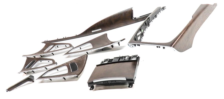 Thumbnail 2: 2012 AUDI A7 (C7 4G8) INTERIOR DASH DOOR CENTER CONSOLE WOOD TRIM SET/8 (Ash)