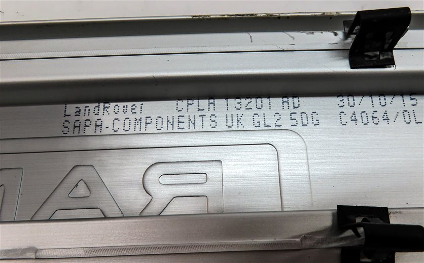 Thumbnail 13: 2016 RANGE ROVER (L405) FRONT/REAR LEFT/RIGHT DOOR ENTRY SILL SCUFF TRIM SET/4