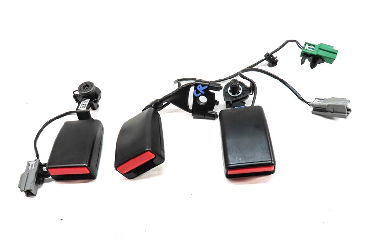 Thumbnail 2: 16 RANGE ROVER (L405) REAR LEFT CENTER RIGHT SEAT SEATBELT BUCKLE RECEIVER SET/3
