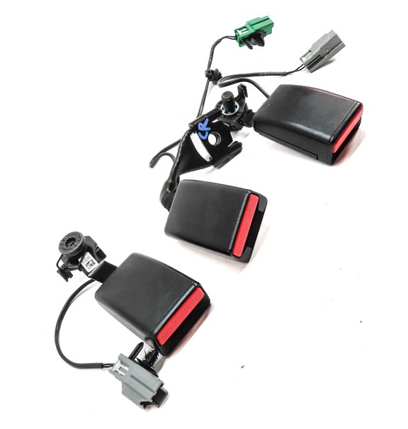 Thumbnail 3: 16 RANGE ROVER (L405) REAR LEFT CENTER RIGHT SEAT SEATBELT BUCKLE RECEIVER SET/3