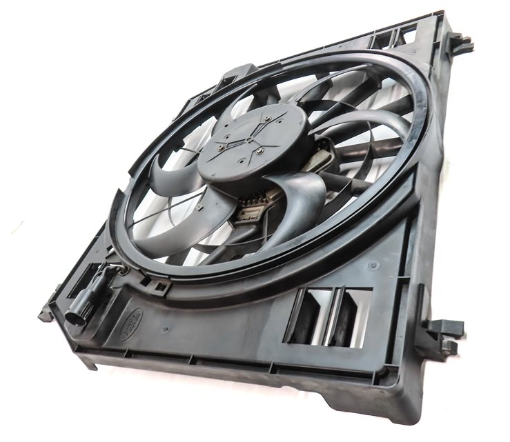 Thumbnail 4: 13-16 RANGE ROVER SPORT (L405 L494) CONDENSER ELECTRIC COOLING FAN & SHROUD