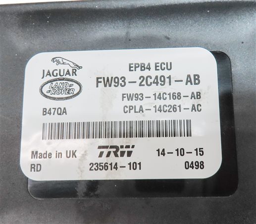 Thumbnail 3: 2016 RANGE ROVER (L405) EMERGENCY PARK PARKING BRAKE CONTROL MODULE