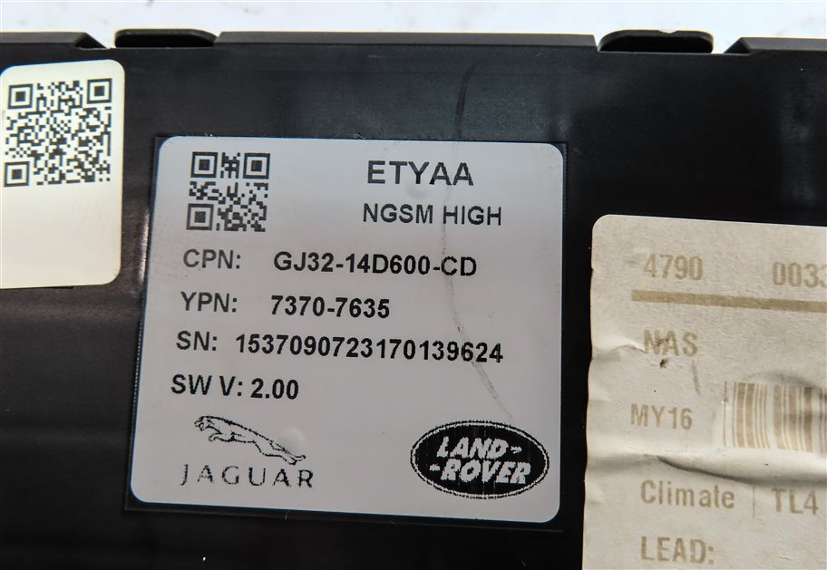 Thumbnail 5: 2016 RANGE ROVER (L405) FRONT RIGHT PASSENGER SEAT CONTROL MODULE