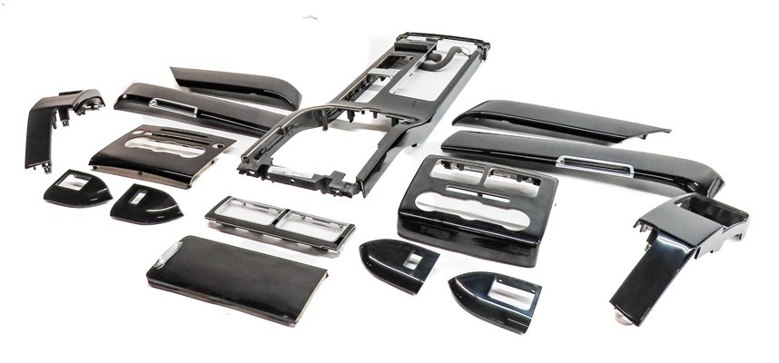 2016 RANGE ROVER (L405) INTERIOR DASH DOOR CENTER CONSOLE TRIM SET/15 (BLACK)