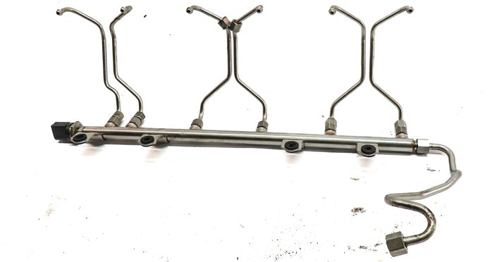 Thumbnail 4: 2013 BMW 535I (F10) 3.0L (N55) ENGINE MOTOR FUEL INJECTOR RAIL w/ LINES