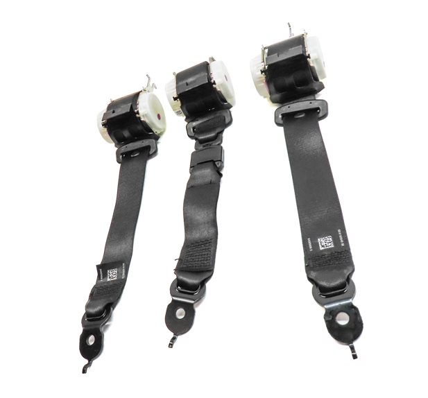Thumbnail 2: 2013 BMW 535I (F10) REAR LEFT CENTER RIGHT SEAT SEATBELT RETRACTOR SET/3 (Black)