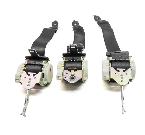 Thumbnail 5: 2013 BMW 535I (F10) REAR LEFT CENTER RIGHT SEAT SEATBELT RETRACTOR SET/3 (Black)