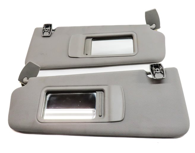 Thumbnail 3: 2010-2016 BMW 528i 535i 550i (F10) FRONT LEFT & RIGHT SUNVISOR SHADE SET (Gray)