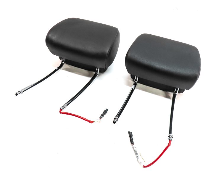 2011-2013 BMW 5 SERIES GT (F07 F10) FRONT LEFT & RIGHT SEAT HEADREST SET (BLACK)