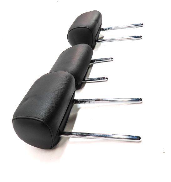 Thumbnail 4: 11-13 BMW 5 SERIES GT (F07 F10) REAR LEFT CENTER RIGHT SEAT HEADREST SET (BLACK)