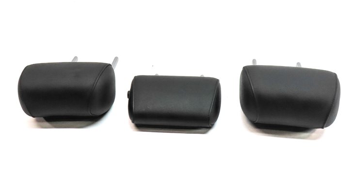 Thumbnail 6: 11-13 BMW 5 SERIES GT (F07 F10) REAR LEFT CENTER RIGHT SEAT HEADREST SET (BLACK)