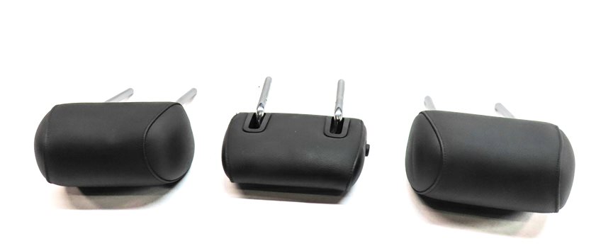 Thumbnail 7: 11-13 BMW 5 SERIES GT (F07 F10) REAR LEFT CENTER RIGHT SEAT HEADREST SET (BLACK)