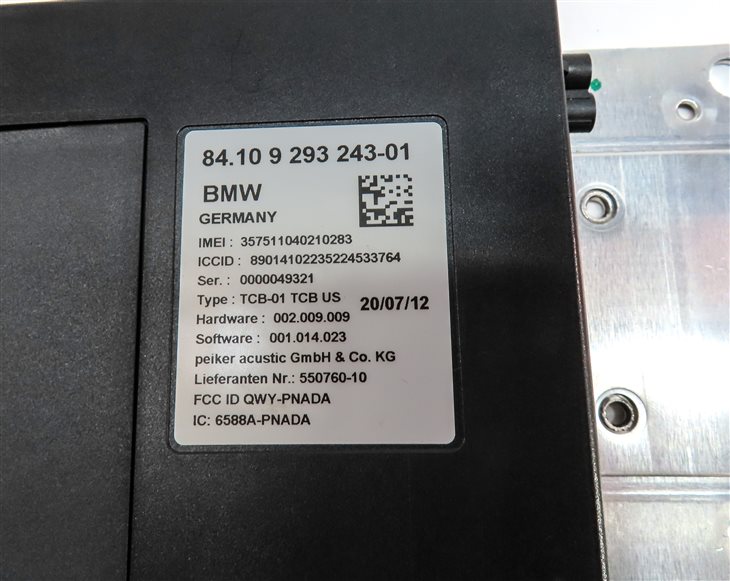 Thumbnail 6: 2013 BMW 535I (F10) TELEMATICS COMMUNICATION CONTROL MODULE