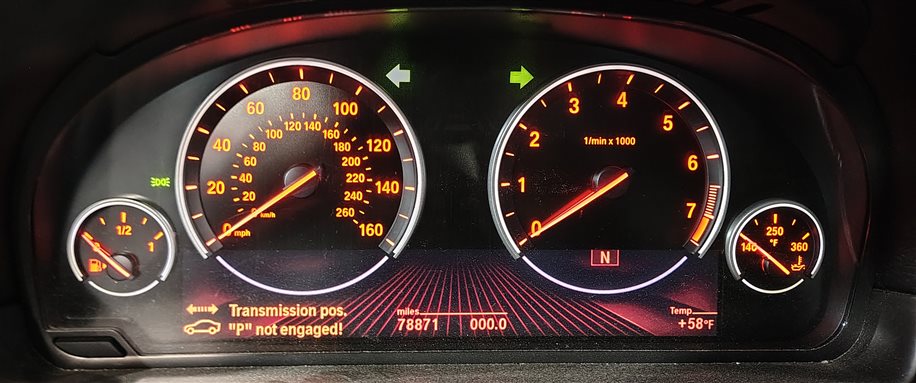 Thumbnail 2: 11-14 BMW 528i 535i 550i 640i 650i 740i 750i 760i X3 SPEEDOMETER GAUGE (78k)
