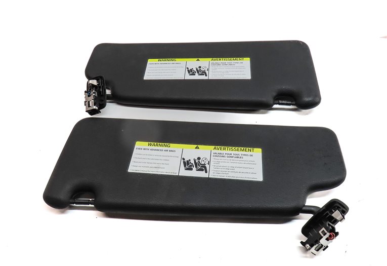 Thumbnail 6: 2016-2021 BMW X1 (F48) FRONT LEFT & RIGHT SUNVISOR VISOR SHADE SET (Black)
