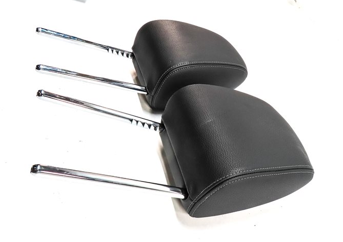 Thumbnail 3: 16-23 BMW X1 X2 F48 F39 FRONT LEFT RIGHT STANDARD SEAT HEADREST (BLACK LEATHER)