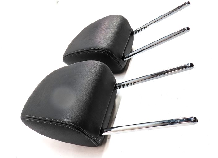 Thumbnail 4: 16-23 BMW X1 X2 F48 F39 FRONT LEFT RIGHT STANDARD SEAT HEADREST (BLACK LEATHER)