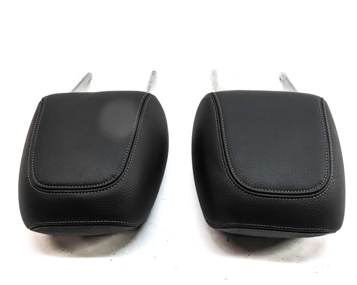 Thumbnail 6: 16-23 BMW X1 X2 F48 F39 FRONT LEFT RIGHT STANDARD SEAT HEADREST (BLACK LEATHER)