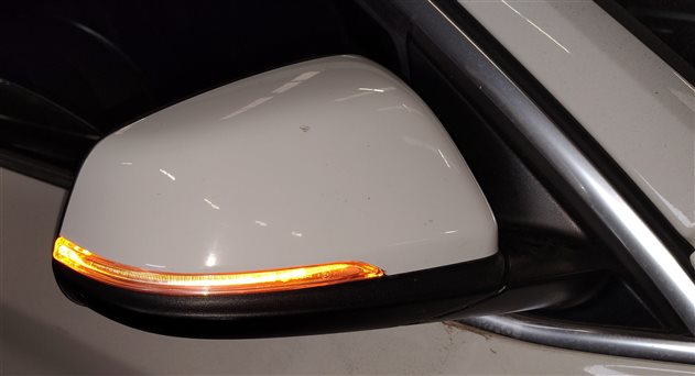 Thumbnail 2: 17-22 BMW X1 F48 FRONT RIGHT PASSENGER PFOLD MEMORY DOOR MIRROR (White)