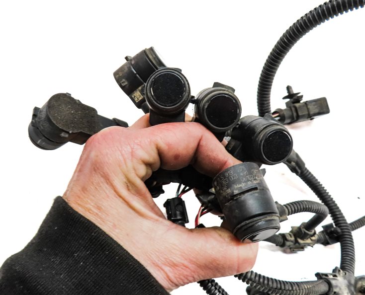 Thumbnail 4: 08 PORSCHE CAYENNE 957 REAR PARK ASSIST PDC DISTANCE CONTROL WIRE SENSOR SET/6
